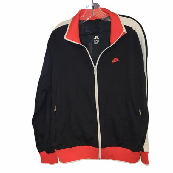 Nike Other - Nike Full Zip Track Jacket Swoosh 370404-011 Men's size XL in a Red/Black, white